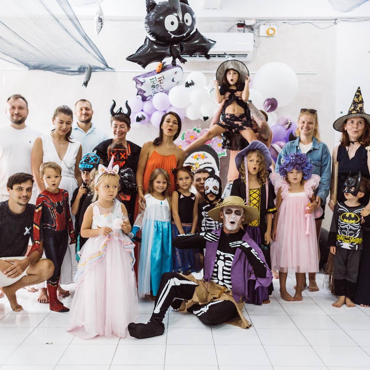 A Halloween party where the mothers were in costume too — a real kids birthday party in Bali