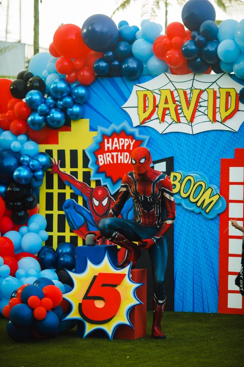 Spiderman birthday party in Bali
